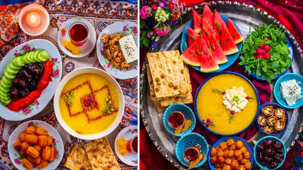 انتخاب انواع غذاها از گروه‌های مختلف و جایگزینی آن‌ها در هر گروه، برای برطرف کردن نیازهای تغذیه‌ای مانند آب، ویتامین‌ها و پروتئین‌ها برای افراد روزه‌دار در سه وعده غذایی (سحر، افطار و شام) ضروری است. از سوی دیگر مصرف برخی مواد غذایی در این ماه و به خصوص برای افراد روزه‌دار می‌تواند آسیب‌هایی را به بدن آن‌ها وارد کند. در این اینفوگرافیک بایدها و نبایدهای غذایی برای روزه‌داران را مشاهده می‌کنید.